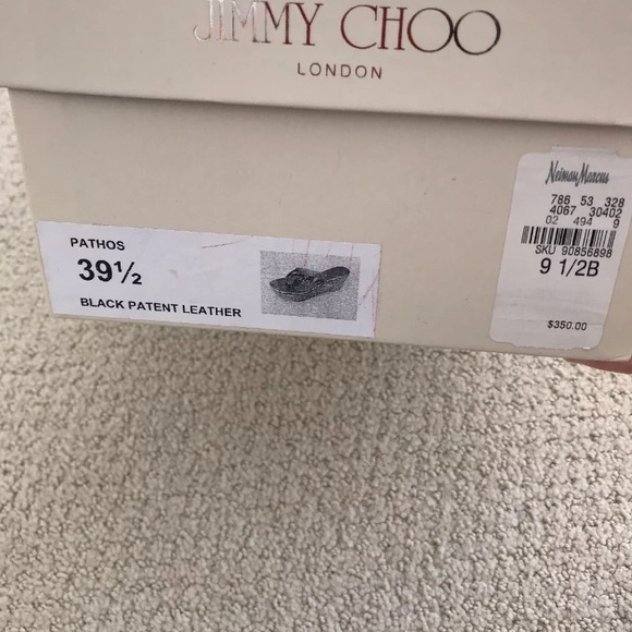 Jimmy Choo black Pathos sandals size 9.5 - Picture 6 of 6